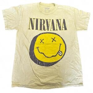 Nirvana Smiley Face T-Shirt - Medium